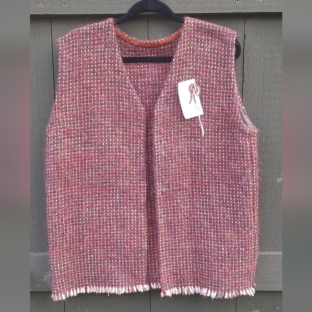 Hand Crafted Multicolor Tweed Vest